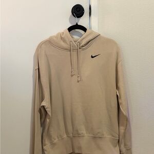 Nike Tan Hoodie with Black Logo